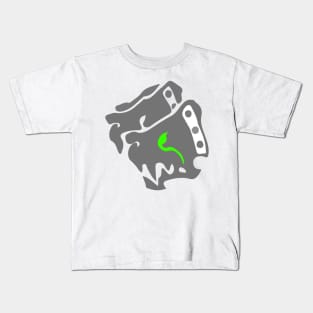 Horror dog face artwork Kids T-Shirt